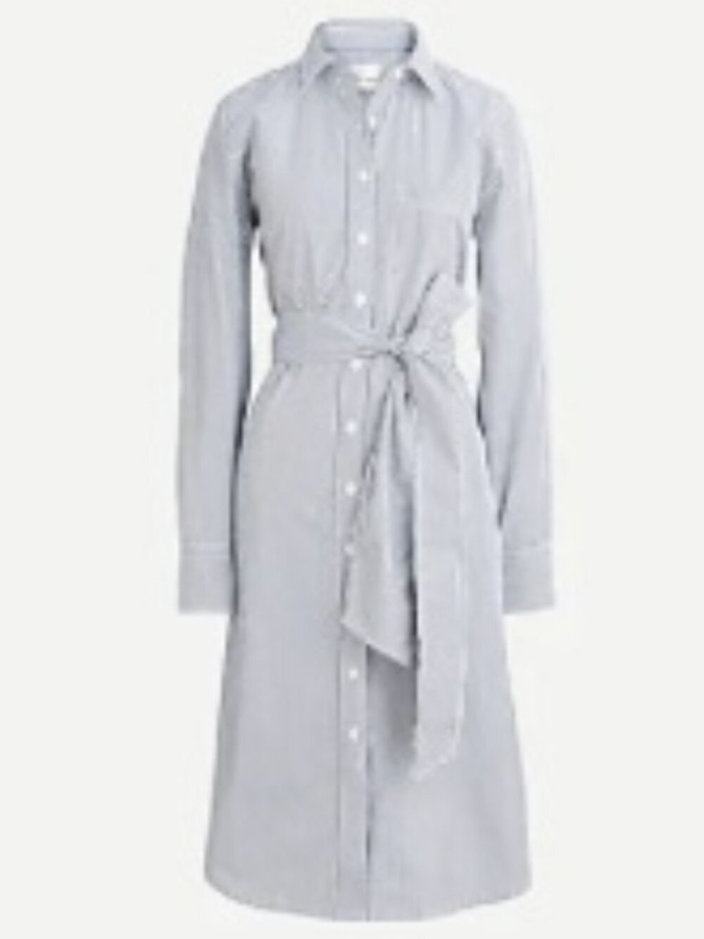 NWT J Crew Button Up Shirt Dress with Tie Waist